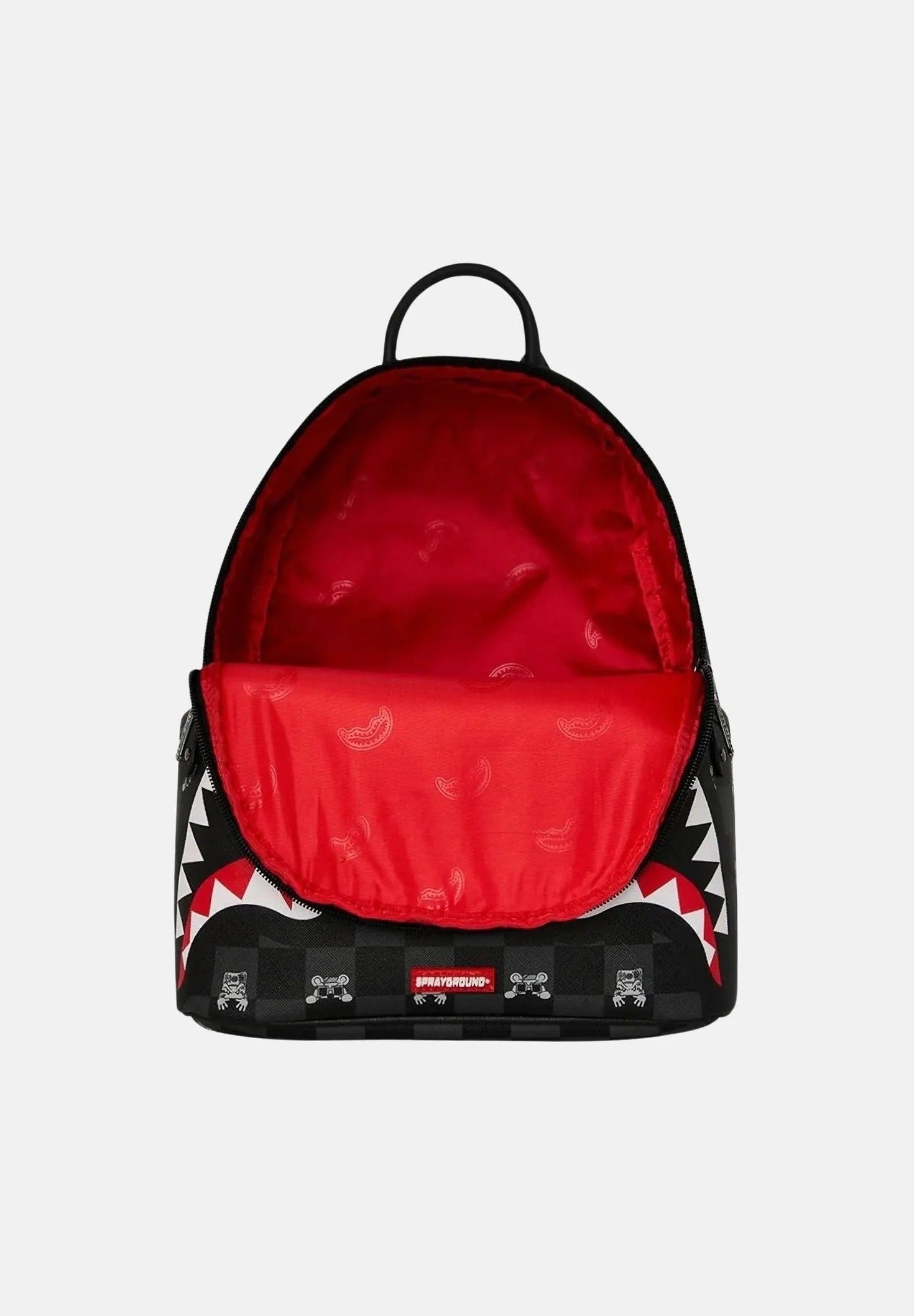 Gray Peeking Character Check Savage 910B8908NSZ UNI SPRAYGROUND
