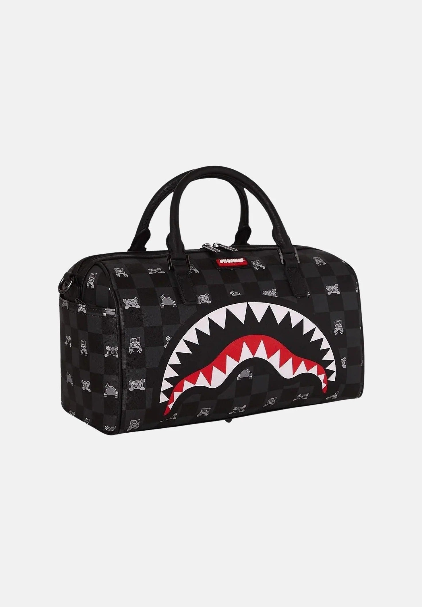Gray Peeking Character Check Mini 910D8911NSZ UNI SPRAYGROUND