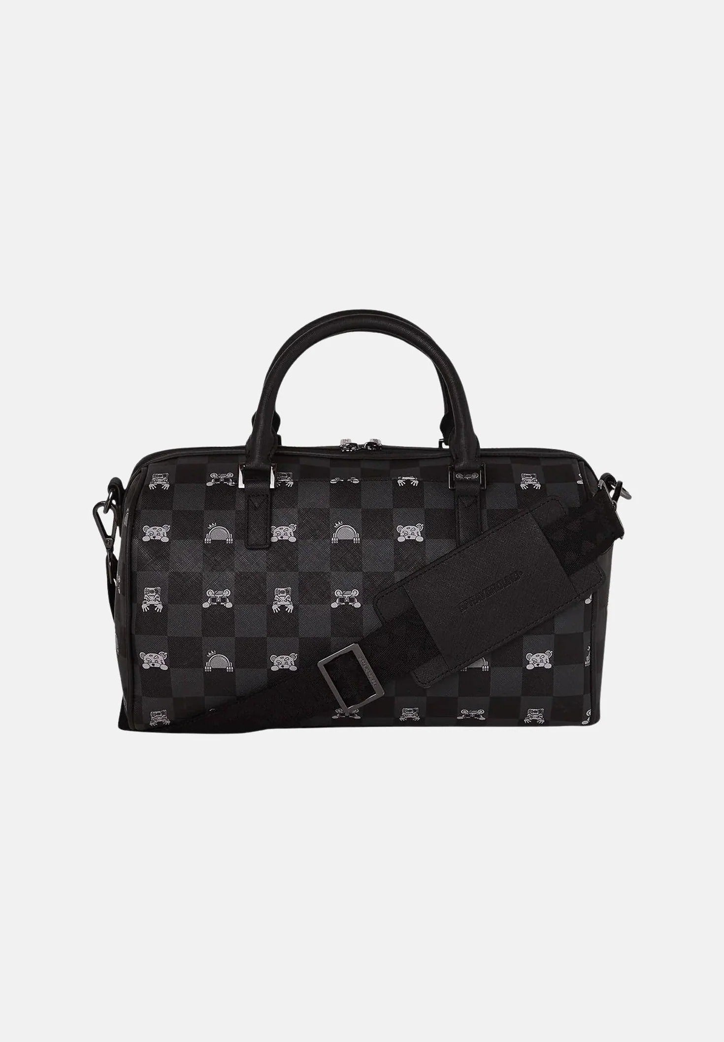 Gray Peeking Character Check Mini 910D8911NSZ UNI SPRAYGROUND