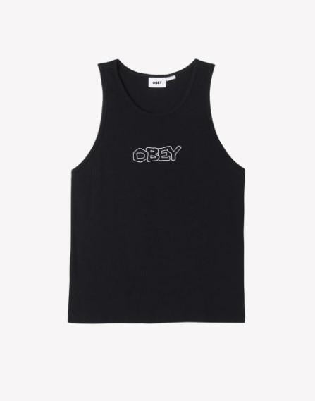 Trace Rib 22MC0000859 BLACK OBEY