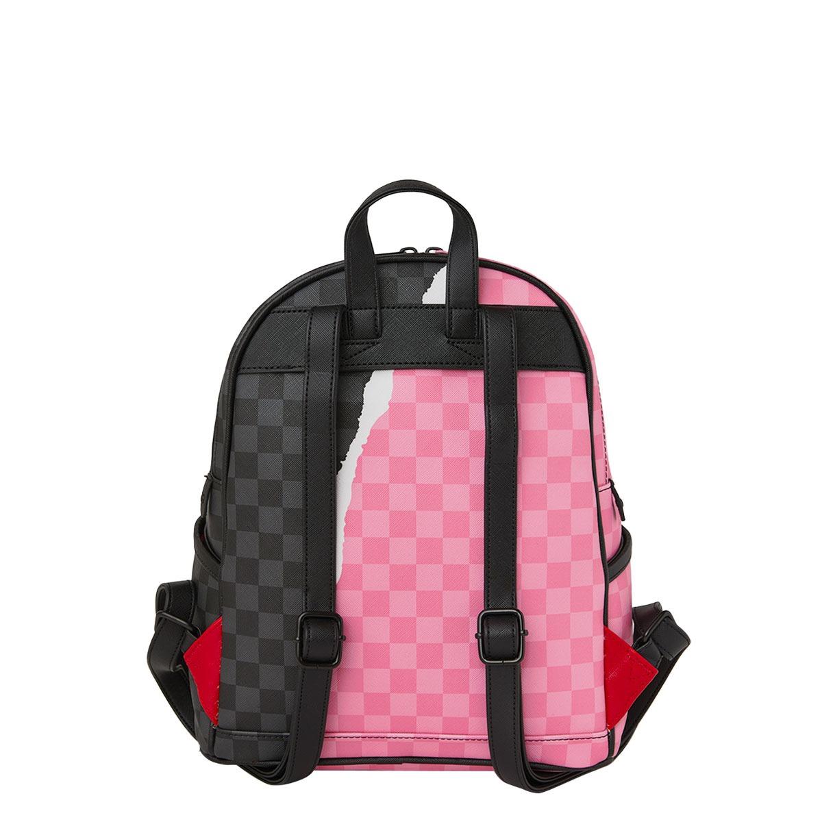 Pink And Black Tear Sip Savage Backpack 910B8276 NSZ SPRAYGROUND