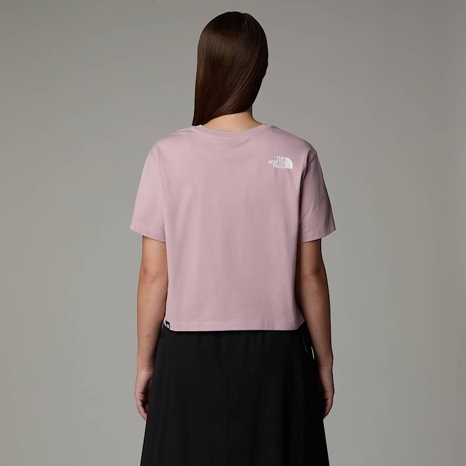 Simple Dome Cropped Slim tee NF0A87U4 0SO1 THE NORTH FACE