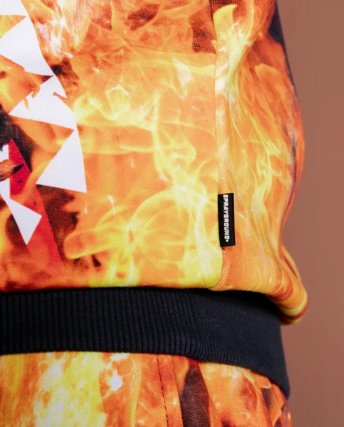 SHARK ON FIRE SP380 BLK SPRAYGROUND
