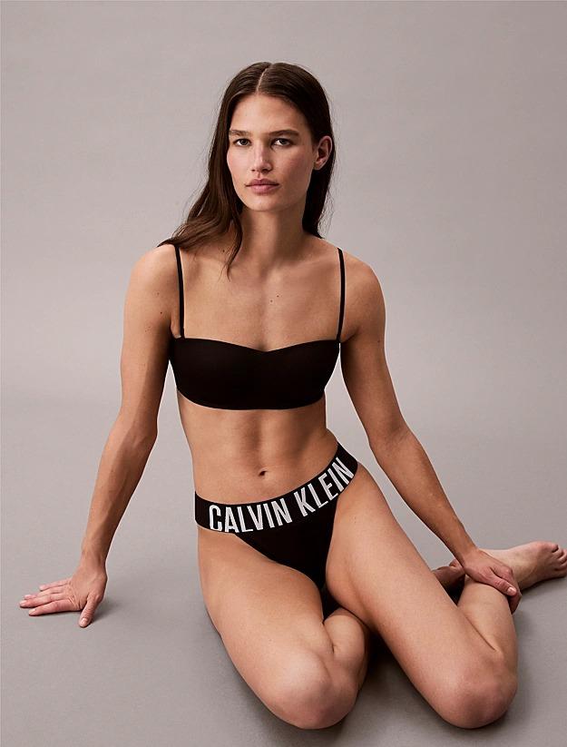 Perizoma string - Intense Power Microfibre<BR/> LV00QF8597 UB1 CALVIN KLEIN