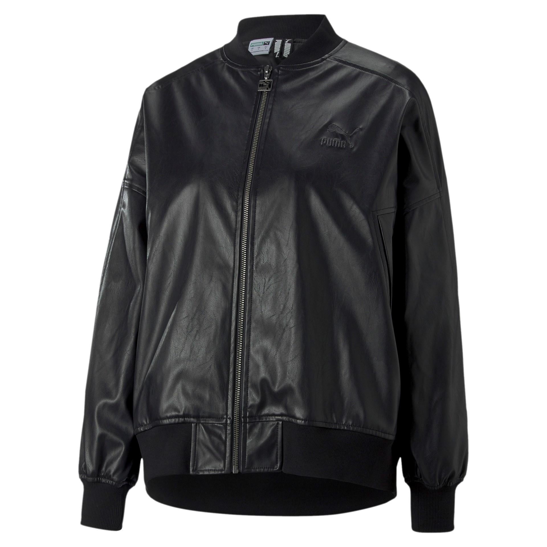 T7 Oversized Faux Leather Bomber 535579 51 PUMA