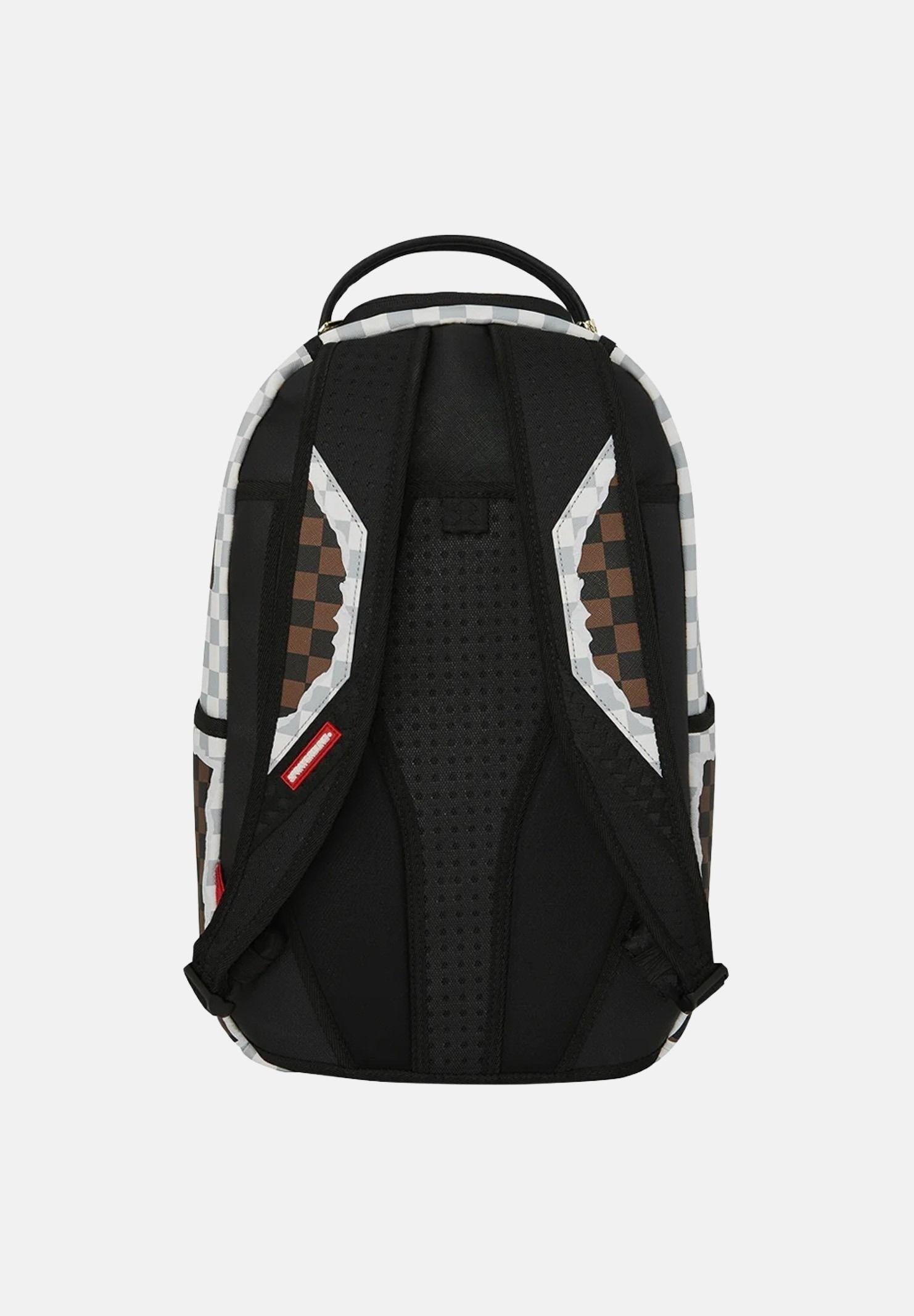 Sip Brown And Cream Tear Dlxsv Backpack 910B8290 NSZ SPRAYGROUND