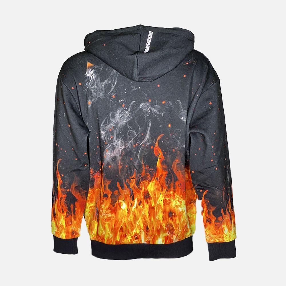 SHARK ON FIRE SP380 BLK SPRAYGROUND