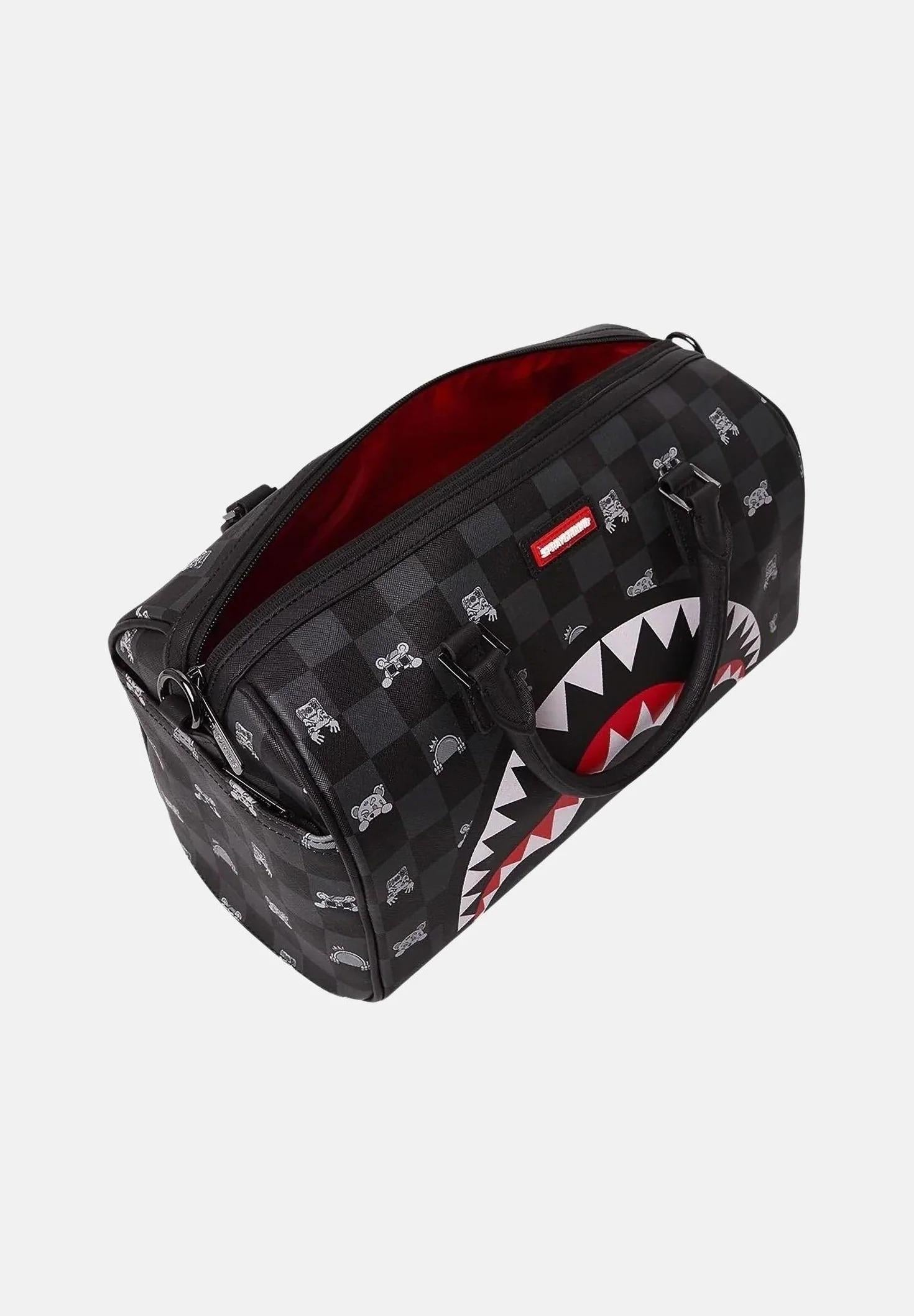 Gray Peeking Character Check Mini 910D8911NSZ UNI SPRAYGROUND
