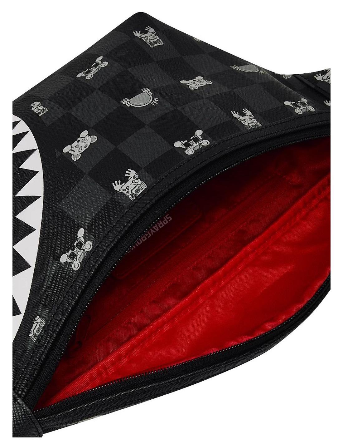 Gray Peeking Character Check Savvy 910B8912NSZ UNI SPRAYGROUND