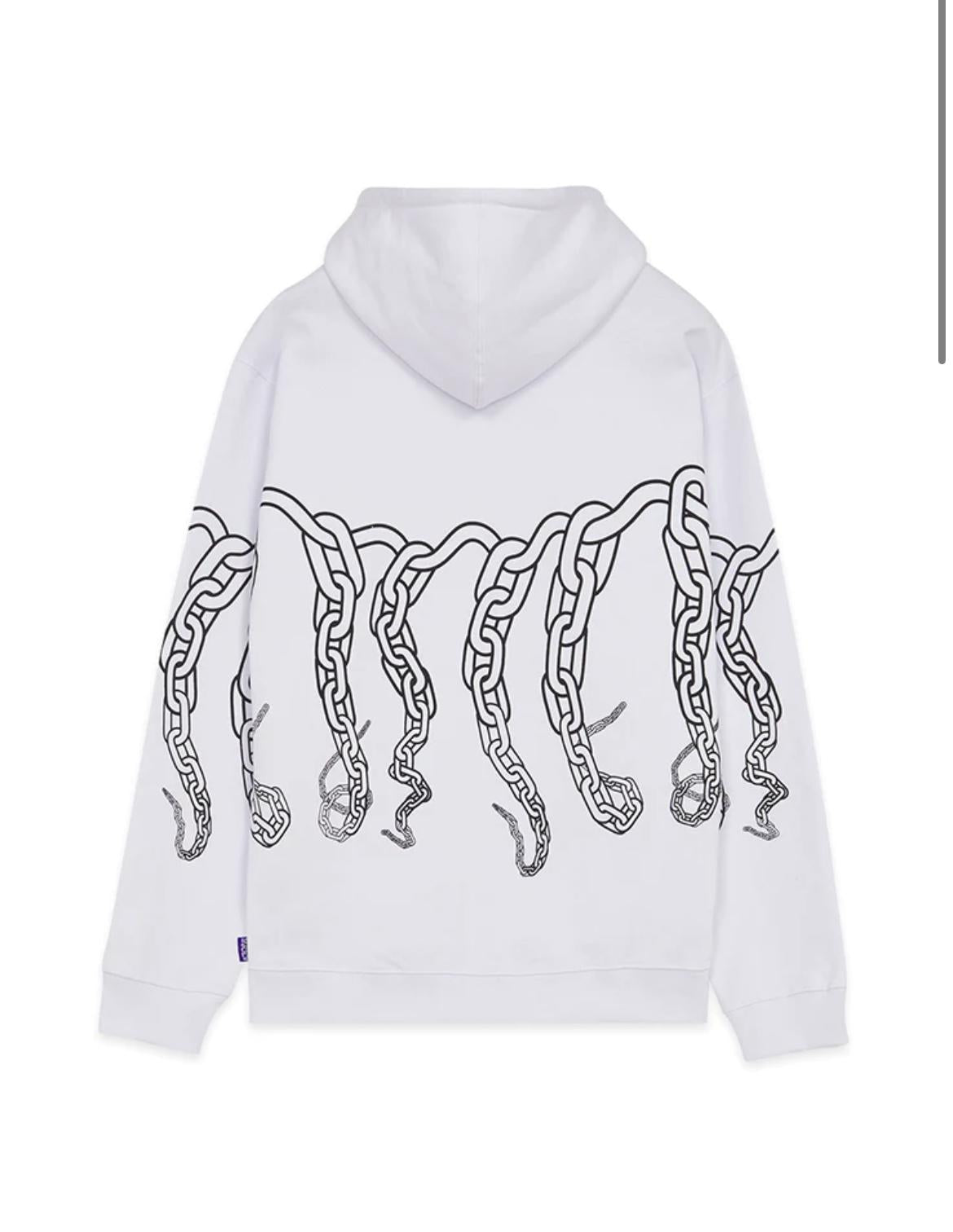 Chain Hoodie 23SOSH33 WHITE OCTOPUS