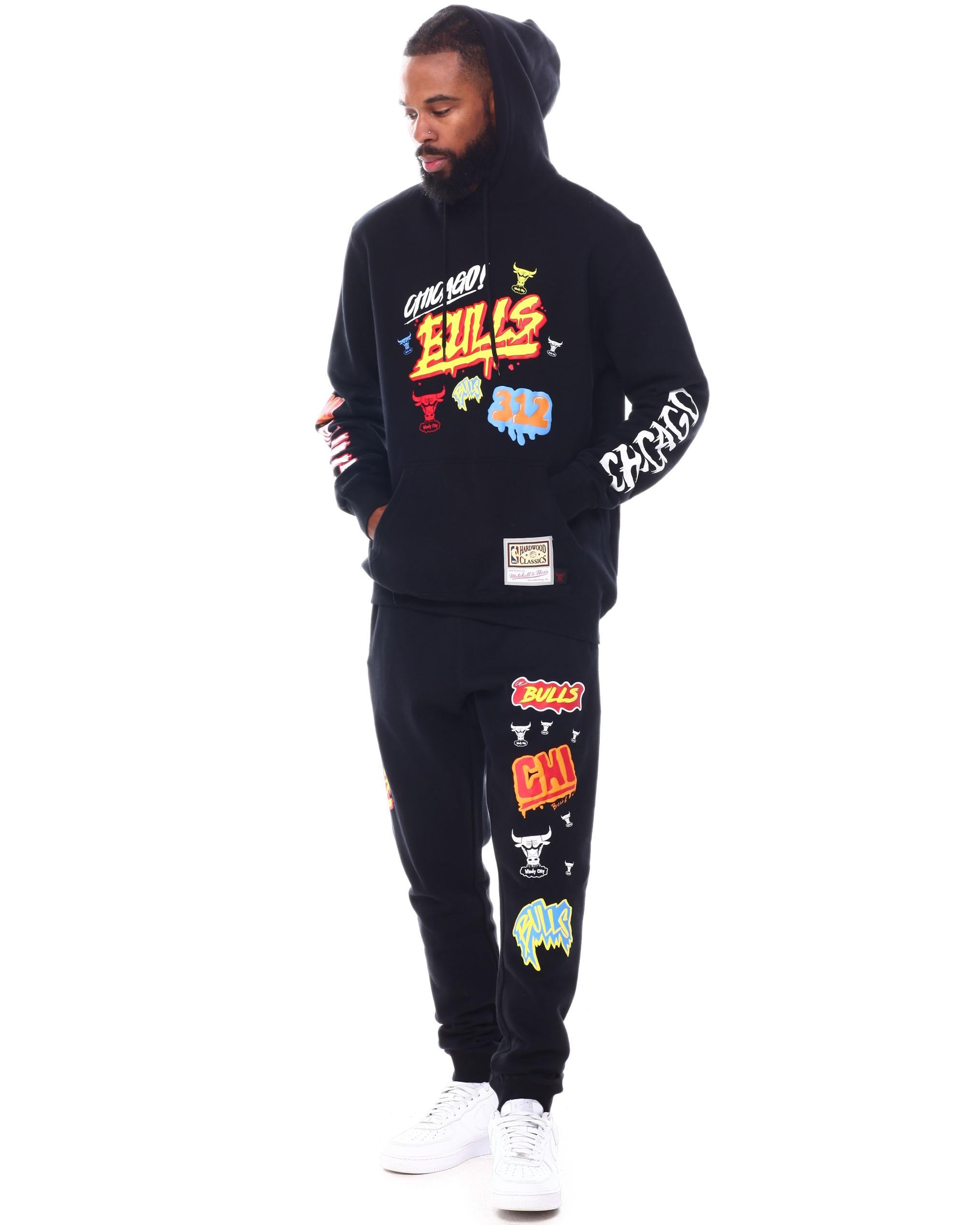 NBA Sweatpants PSWP4773 CBUBLK MITCHELL&NESS