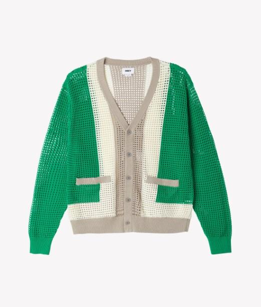 ANDERSON 60 CARDIGAN 22MC0000879 GREENMULTI OBEY