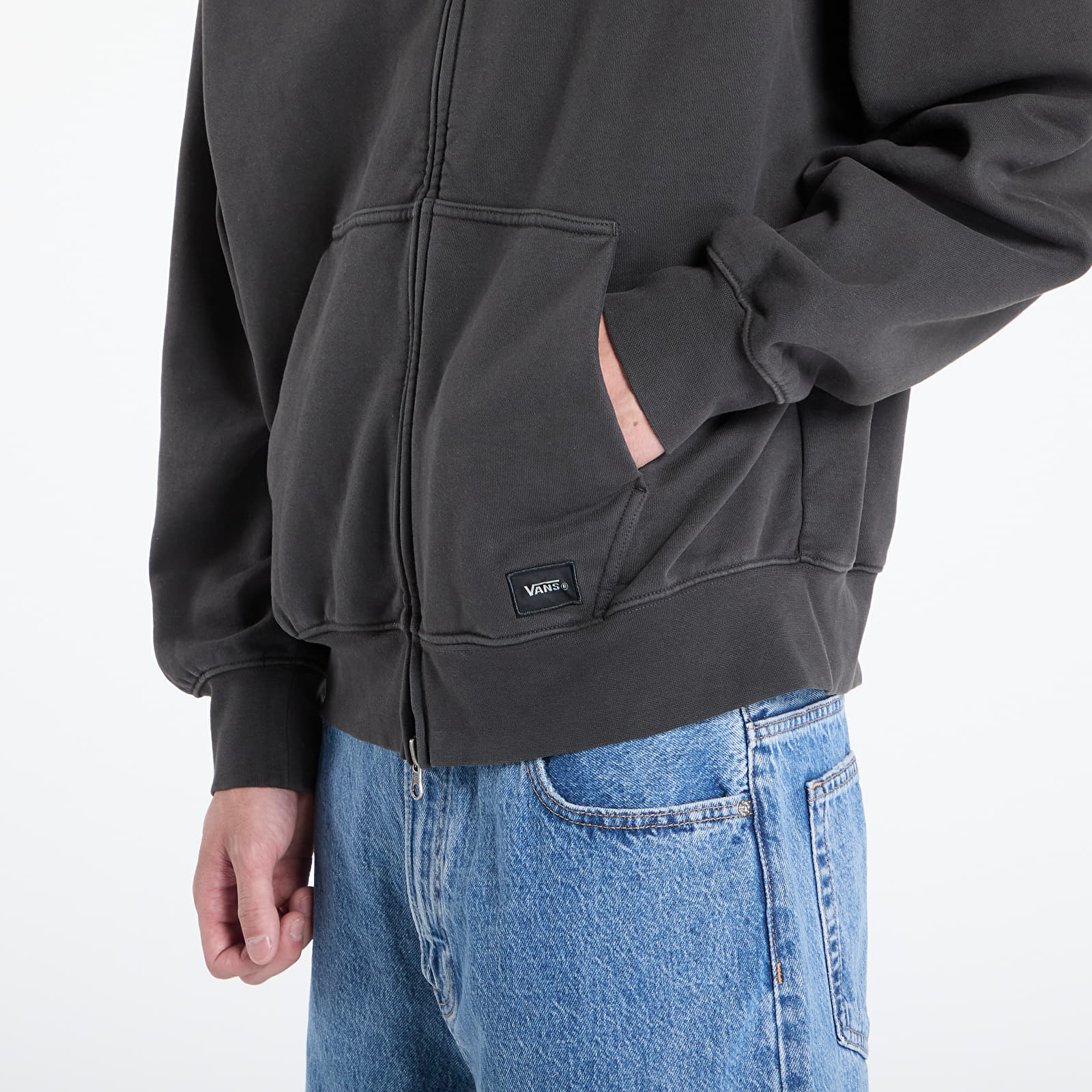 LX Zip Hoodie Faded Black VN000P98 EMV1 VANS