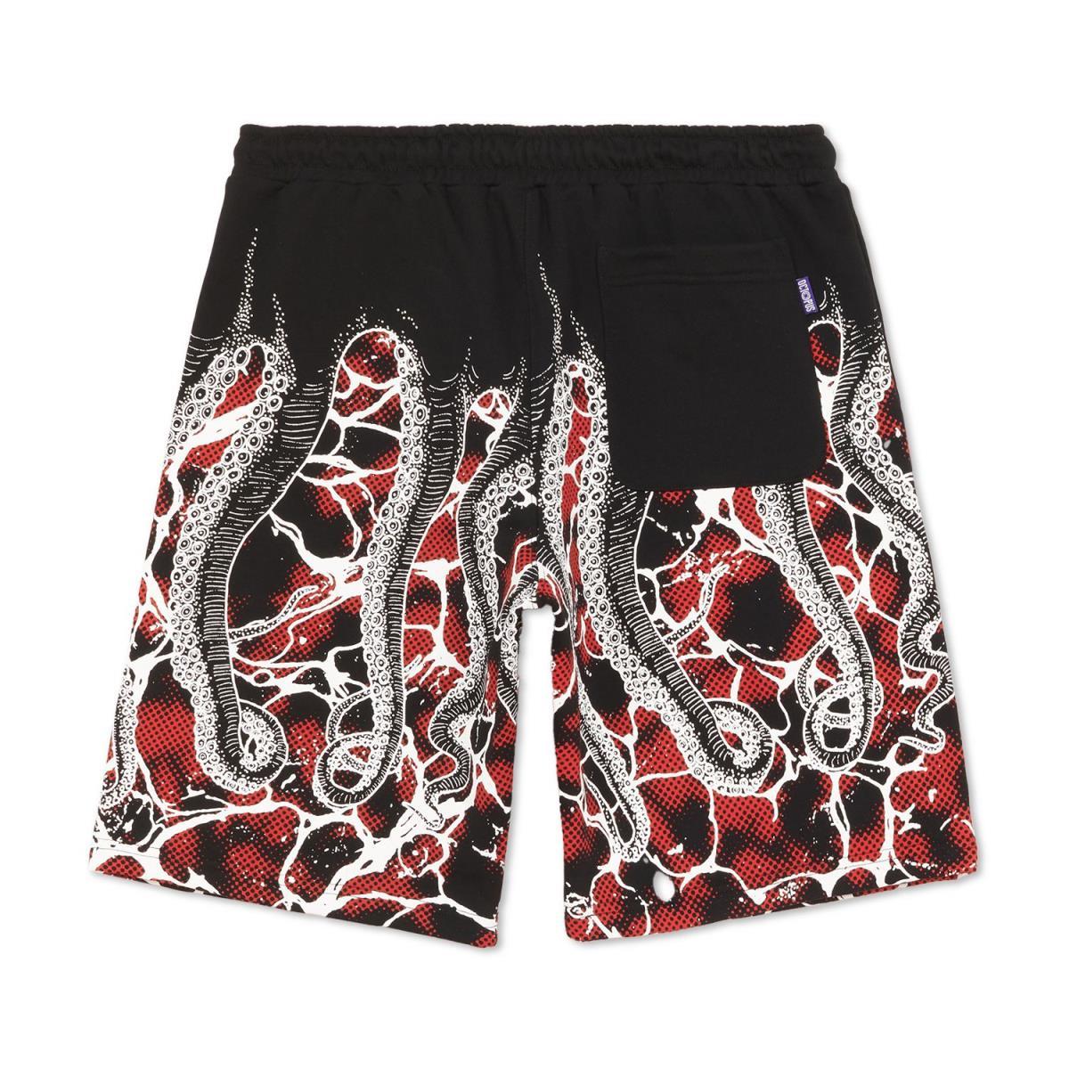 Marble sweatshort 23SOSS60 BLACK OCTOPUS