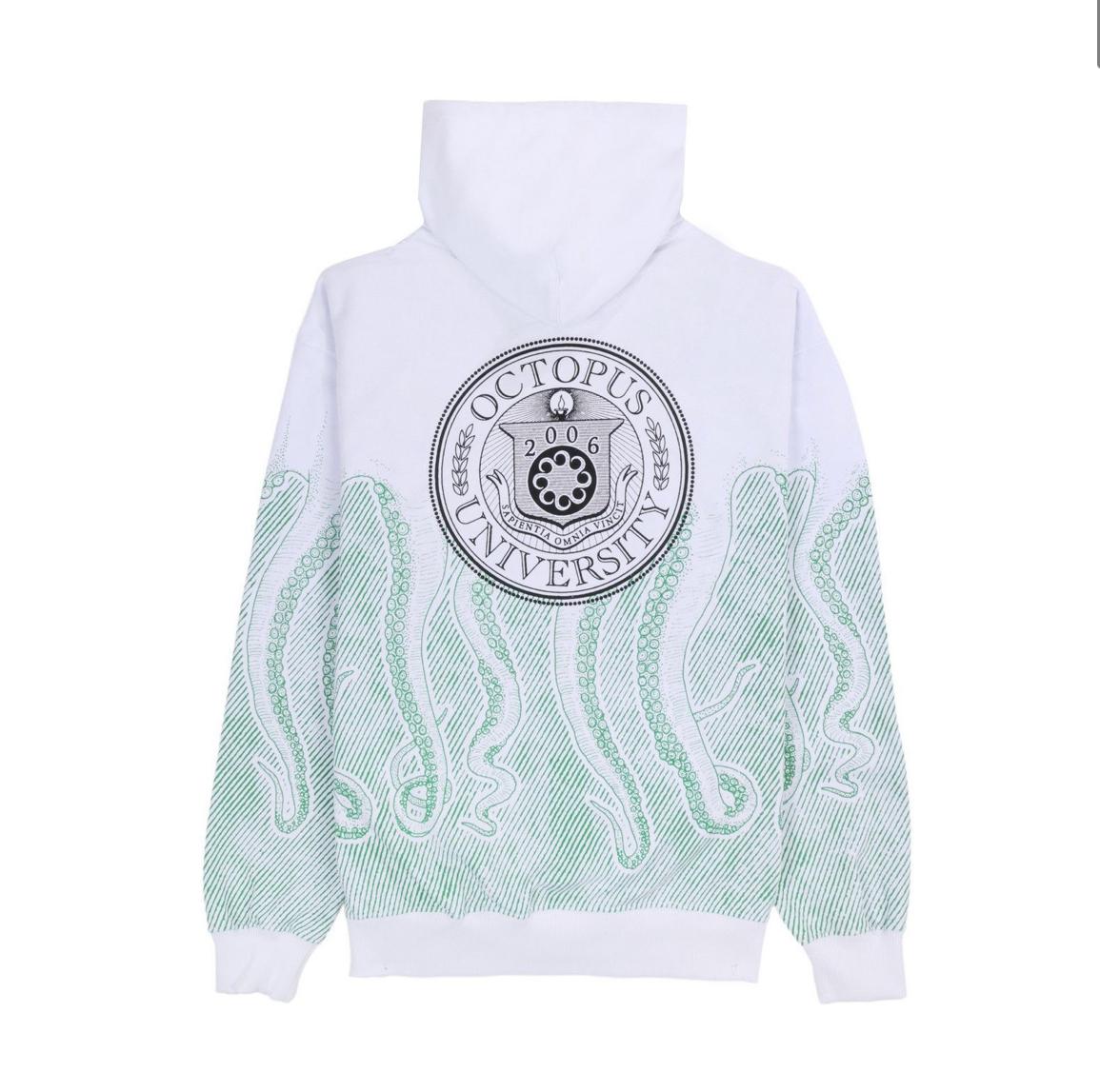 University Hoodie 23SOSH46 WHITE OCTOPUS