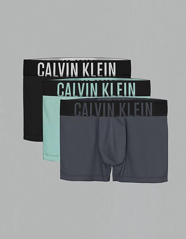 Boxer aderenti in confezione da 3 - Intense Power Cotton 000NB3608A ZDM CALVIN KLEIN