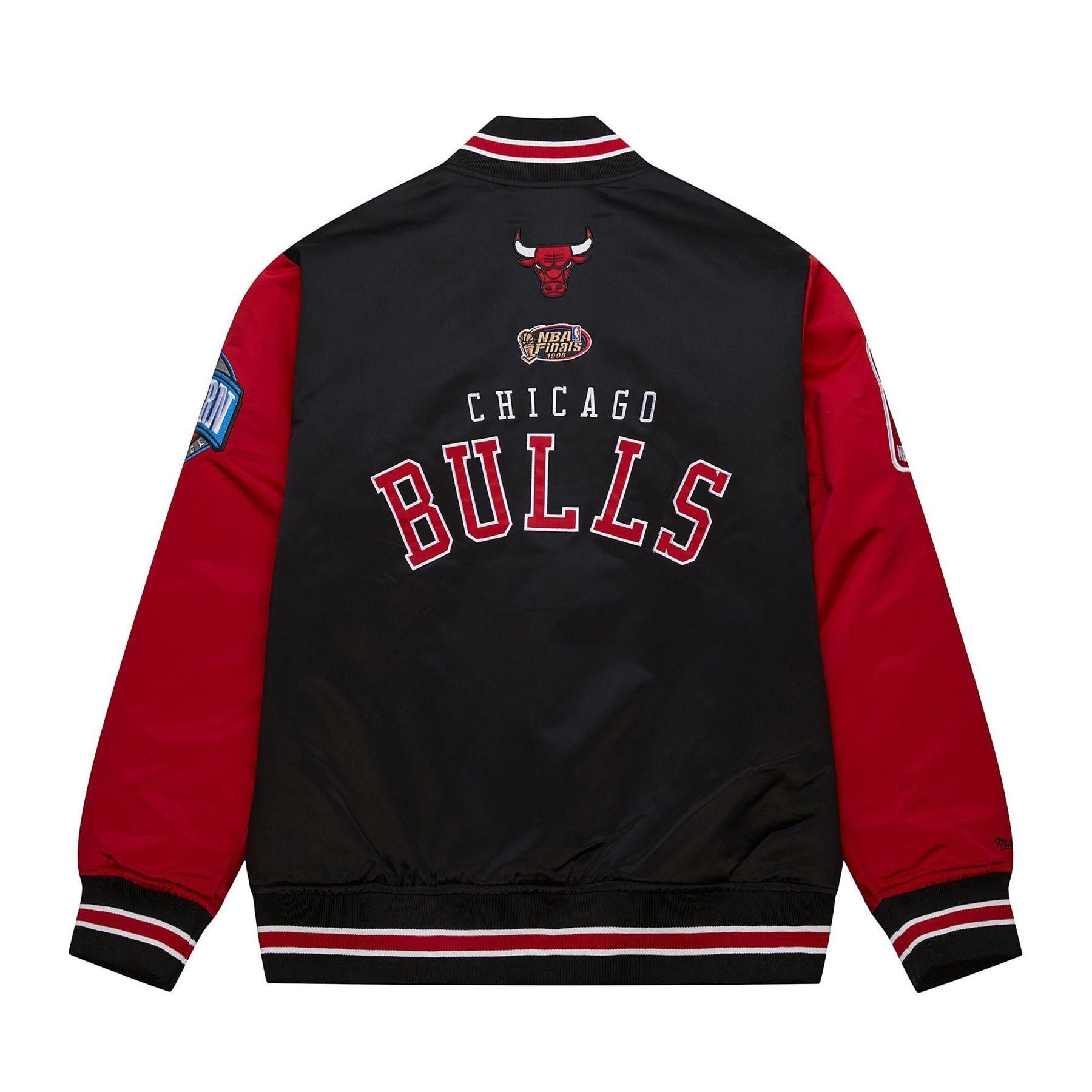 Nba Primetime Heavyweight Satin Jacket Vintage JK8453 CBUBLCK MITCHELL&NESS