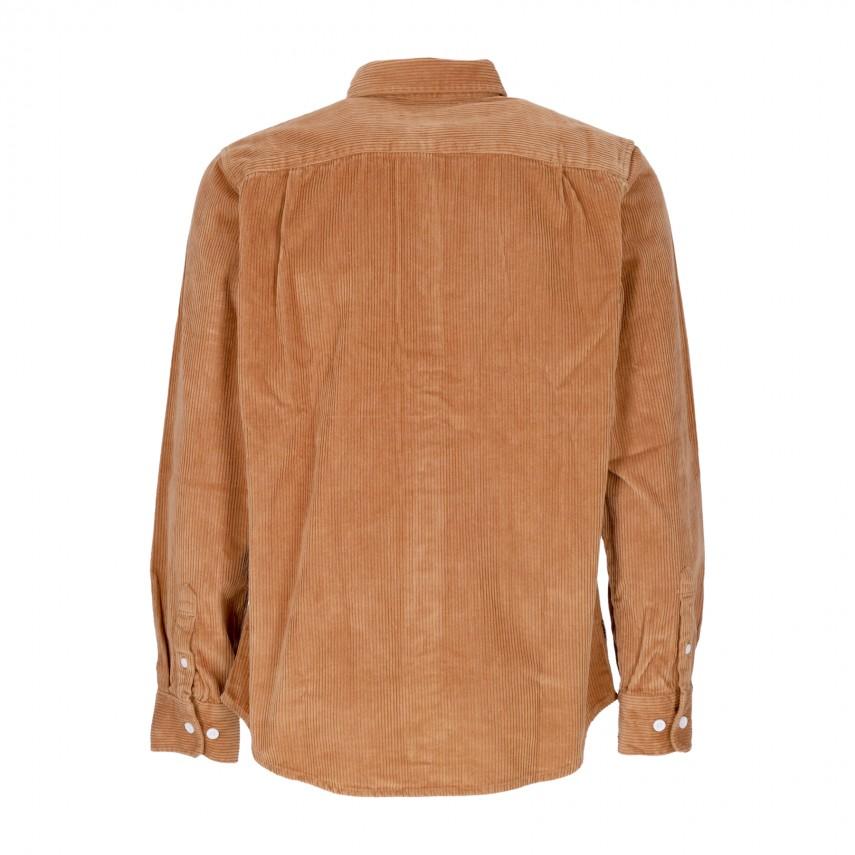 Camicia manica lunga julian woven 22MC0000295 BROWN OBEY