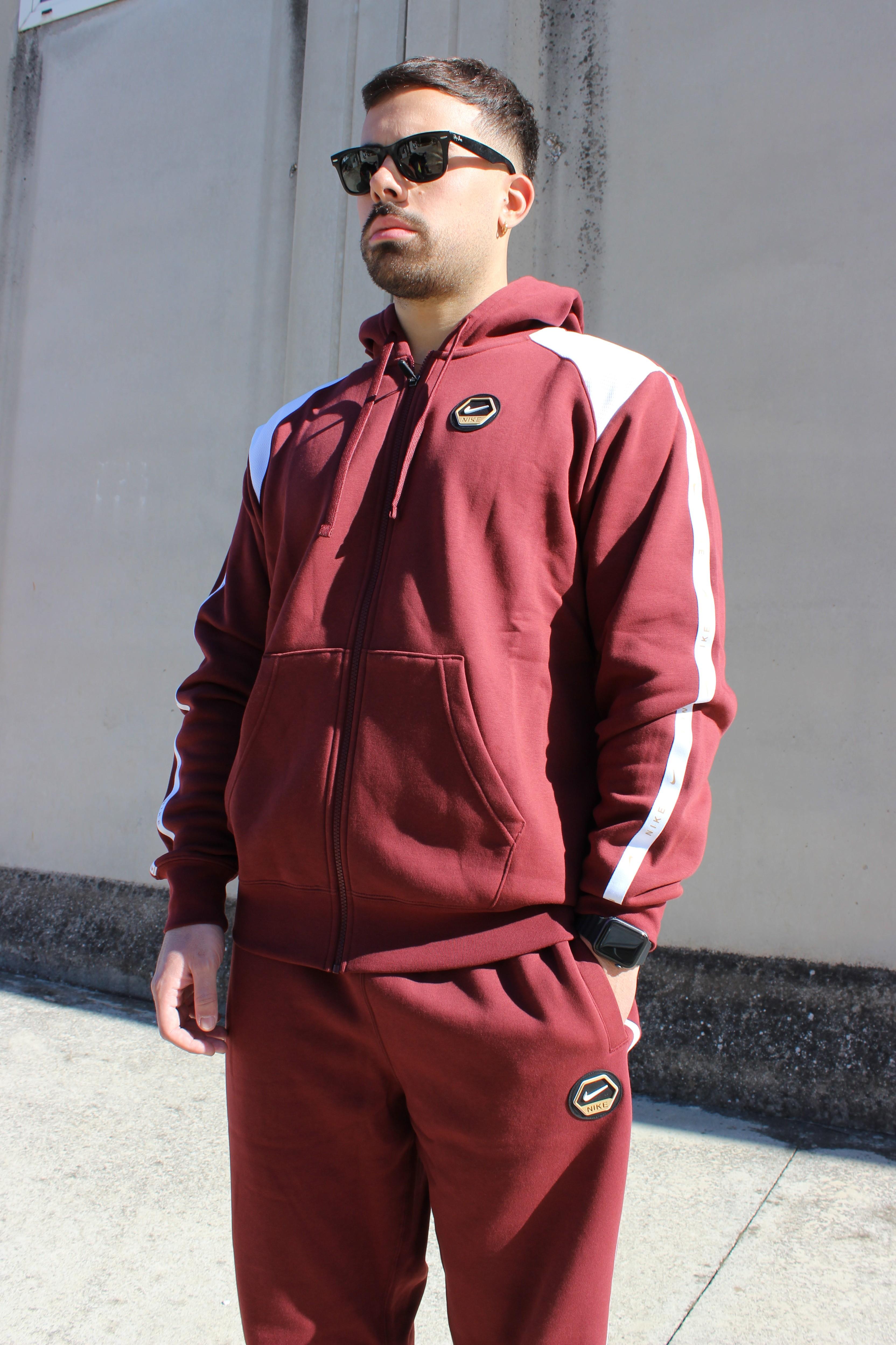 Tuta Con Cappuccio e Zip Con Cuciture A Contrasto IH4285 619 NIKE