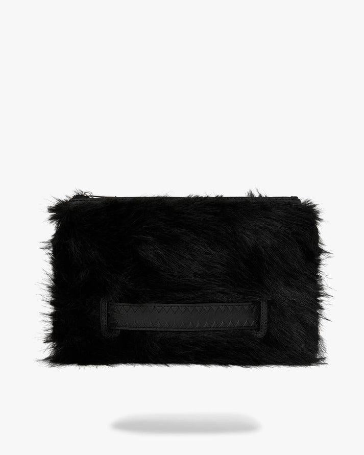 Fur Cray Black Crossover Clutch 910B8214 NSZ SPRAYGROUND