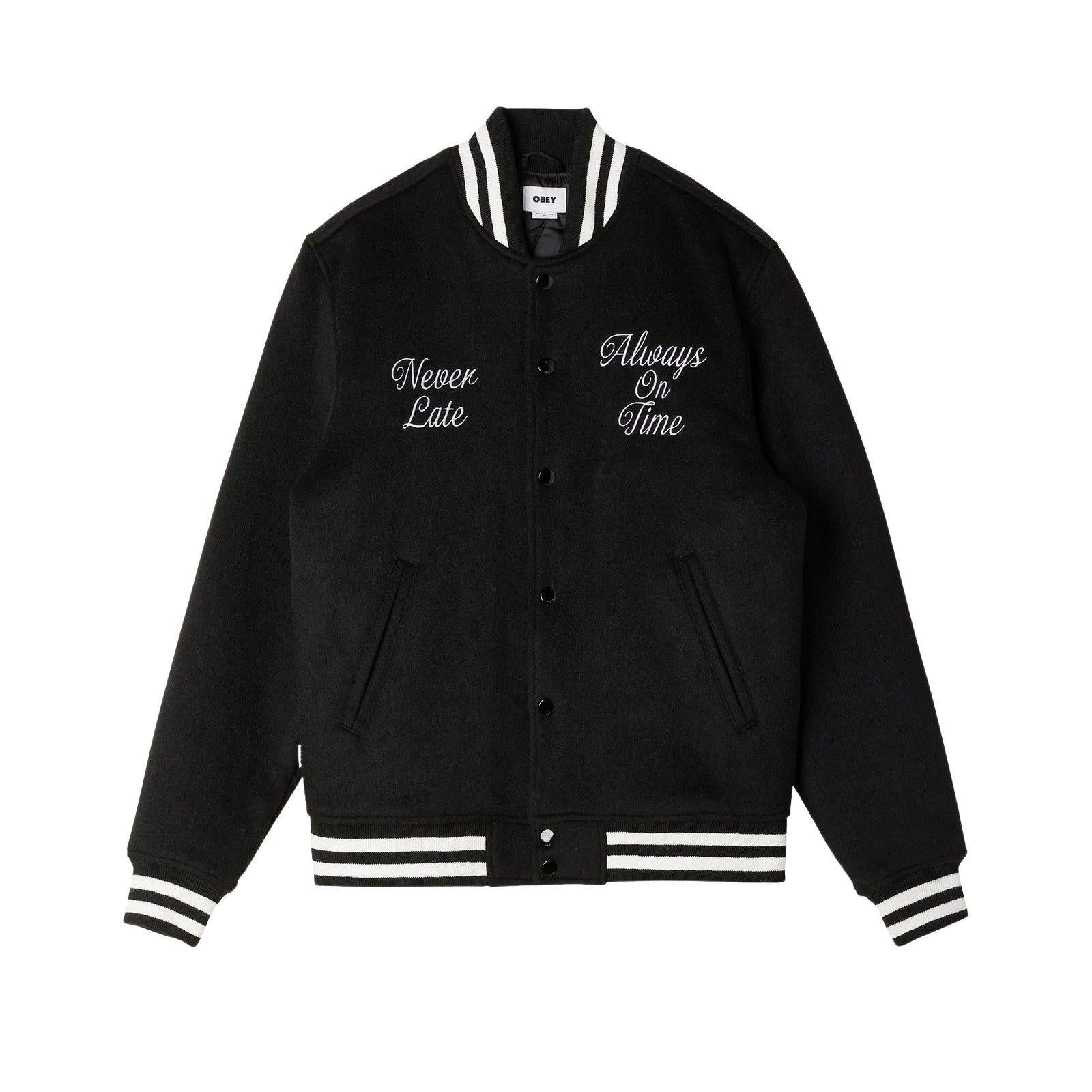 BOMBER OBEY TIME VARSITY 22UC0000058 BLACK OBEY