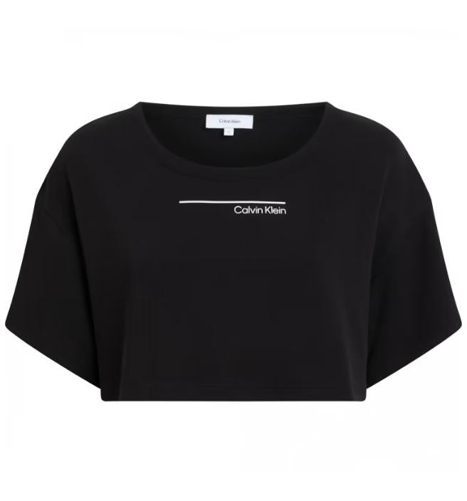 BOX FIT CROP TOP KW0KW02478 BEH CALVIN KLEIN