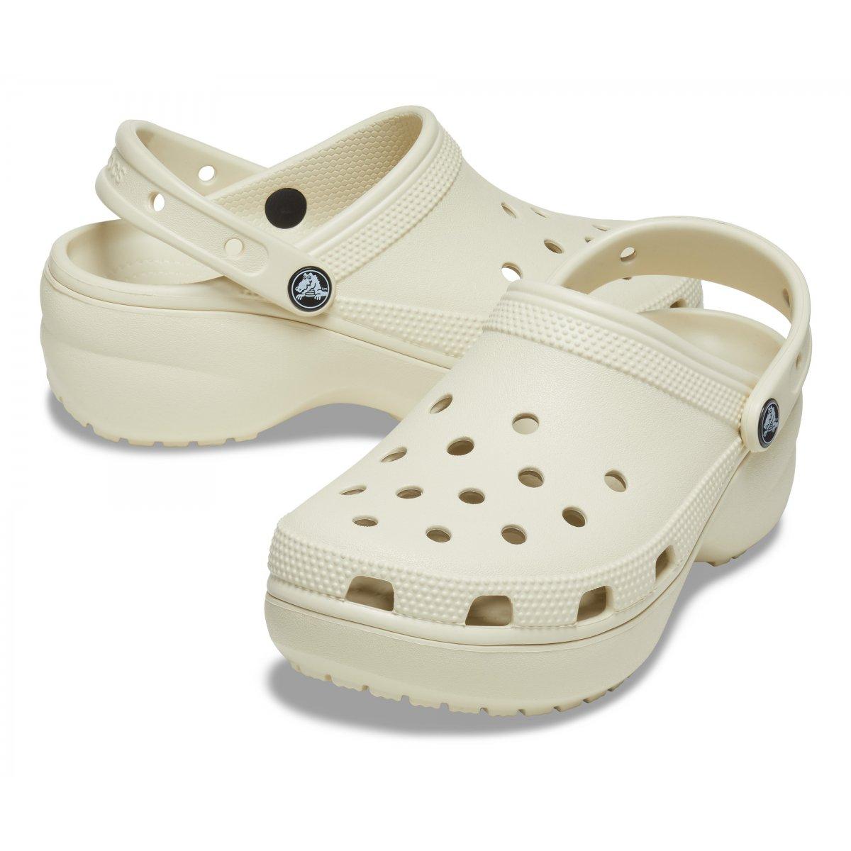 Classic Platform Clog W CR.206750 BONE CROCS