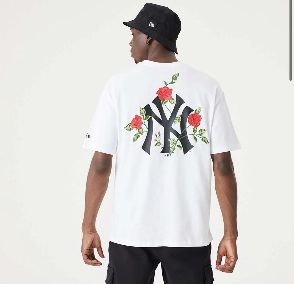 MLB floral graphic tee 60332263 WHT NEW ERA