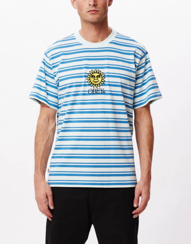 Maglia Sunrise 22MC0000037 PURE WATER BLUE OBEY