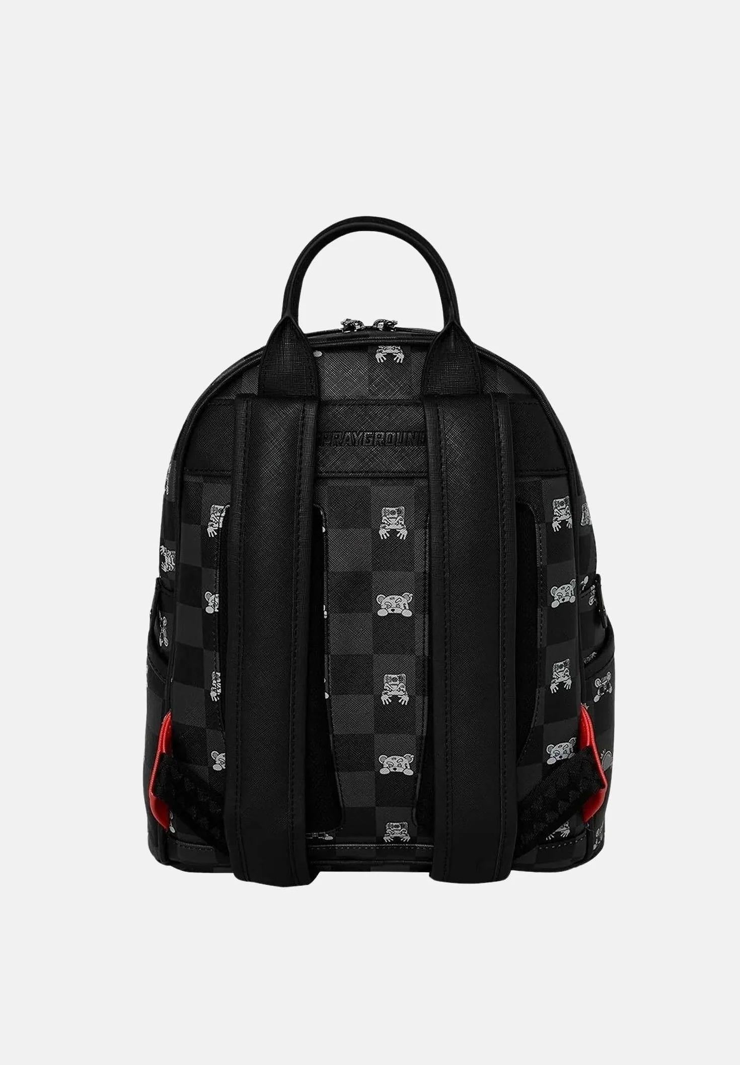 Gray Peeking Character Check Savage 910B8908NSZ UNI SPRAYGROUND