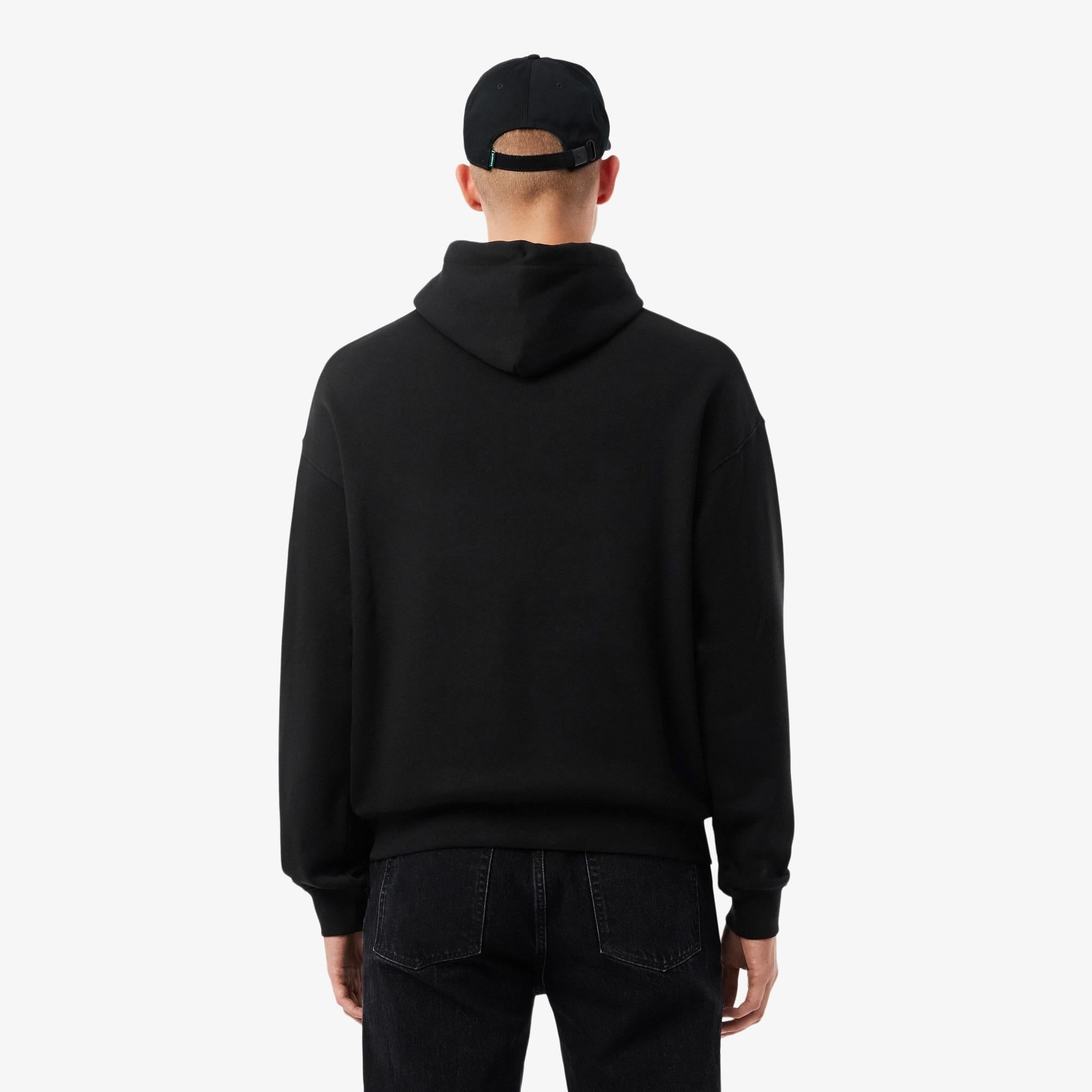 Felpa con cappuccio loose fit ricamata SH5464 031 LACOSTE