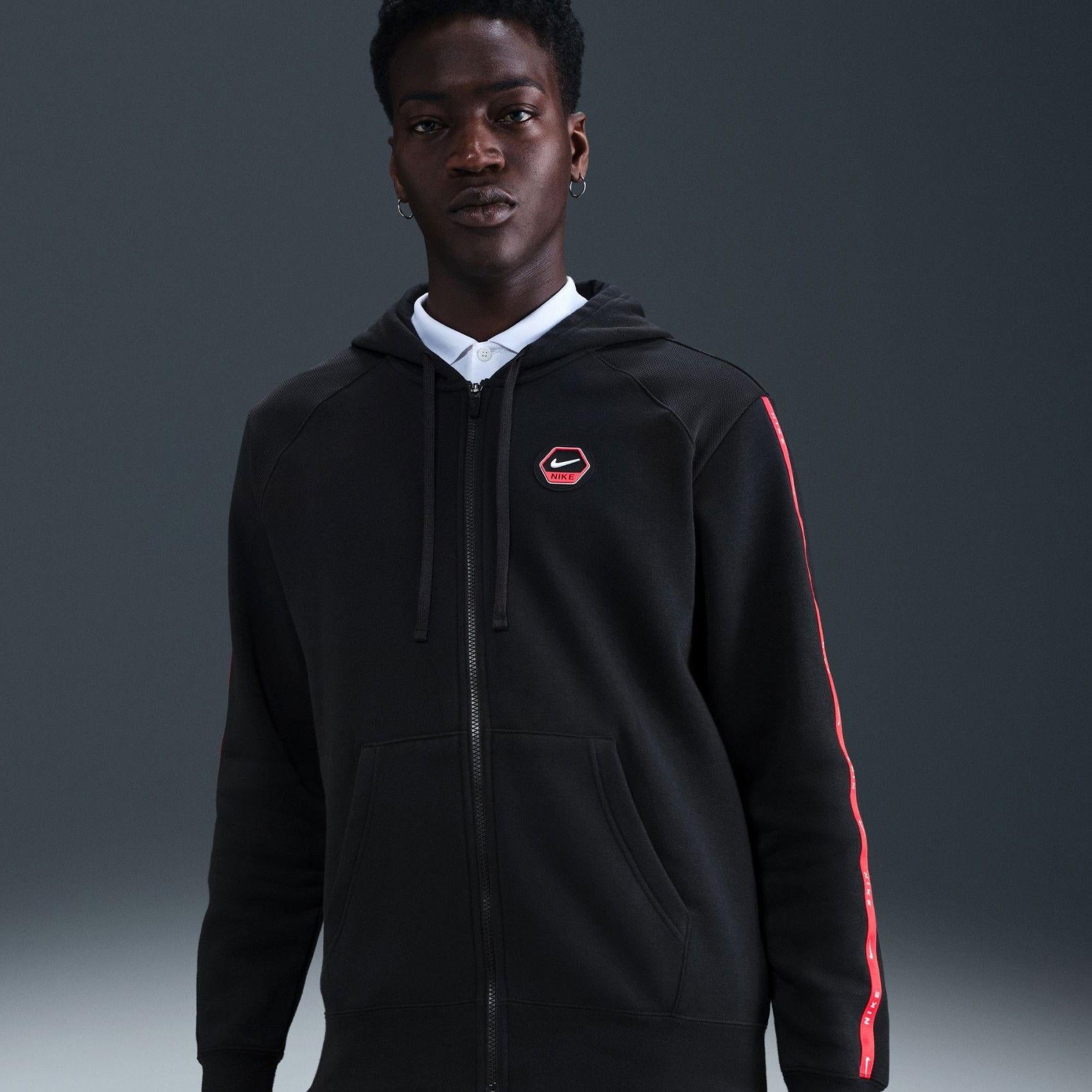 Tuta Con Cappuccio e Zip Con Cuciture A Contrasto IH4285 010 NIKE