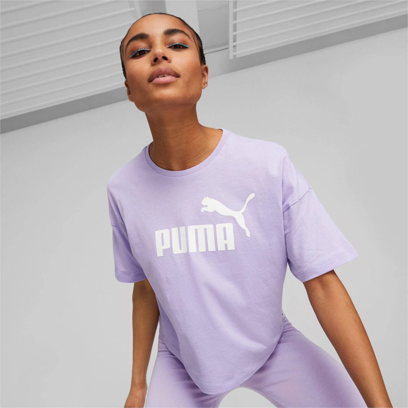 ESS Cropped Logo Tee<BR/> 586866 70 PUMA