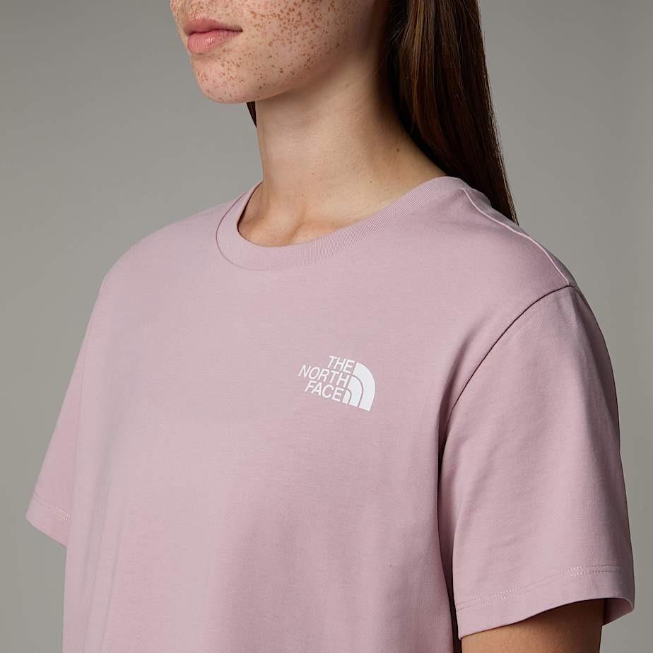 Simple Dome Cropped Slim tee NF0A87U4 0SO1 THE NORTH FACE