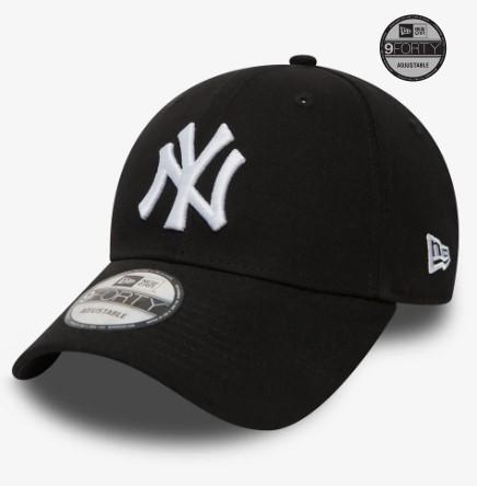 9FORTY Regolabile New York Yankees Essential 10531941 BLACK WHITE NEW ERA