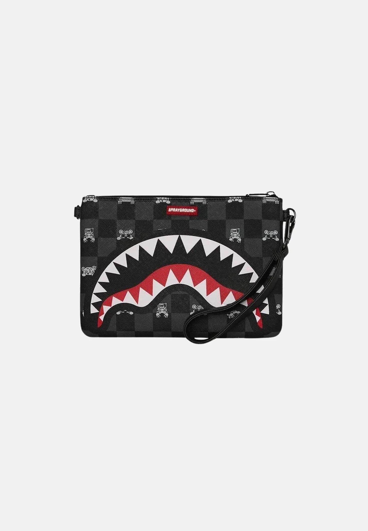 Gray Peeking Character Check CrossB. 910B8915NSZ UNI SPRAYGROUND