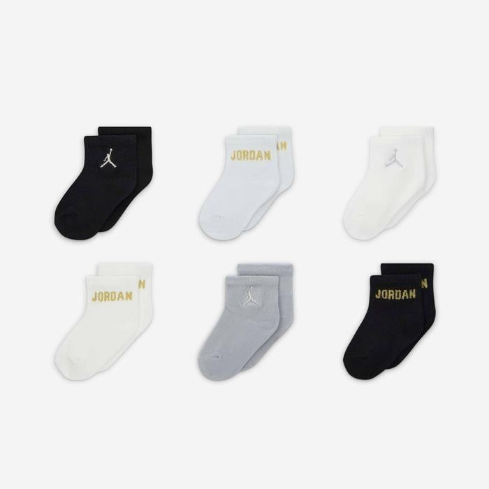 Jordan Everyday Essentials<BR/>Baby /Toddler Ankle Socks (6 Pairs) NJ0734 GOJ JORDAN