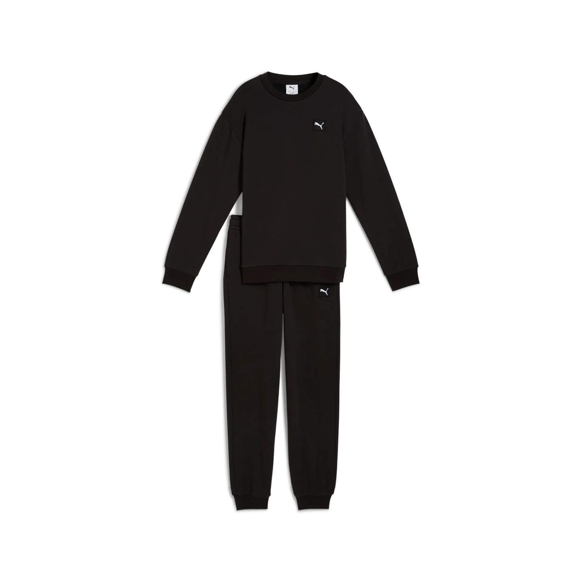 ESS ELEVATED Relaxed Crew Sweat Suit FL B 689723 01 PUMA