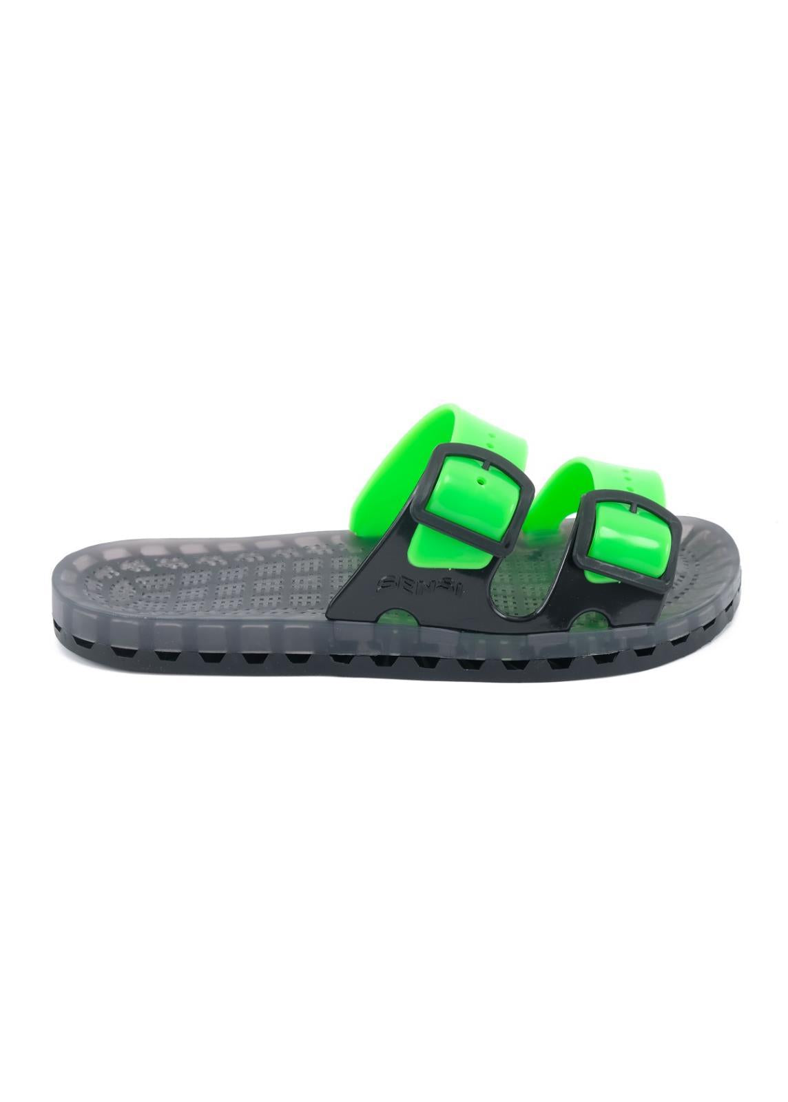 Sandals LA JOLLA BLK FLUO GREEN SENSI