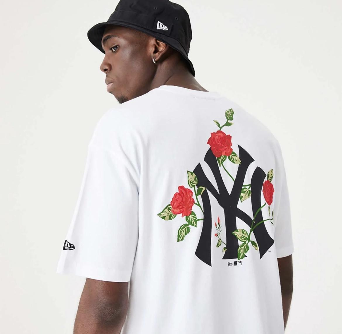 MLB floral graphic tee 60332263 WHT NEW ERA
