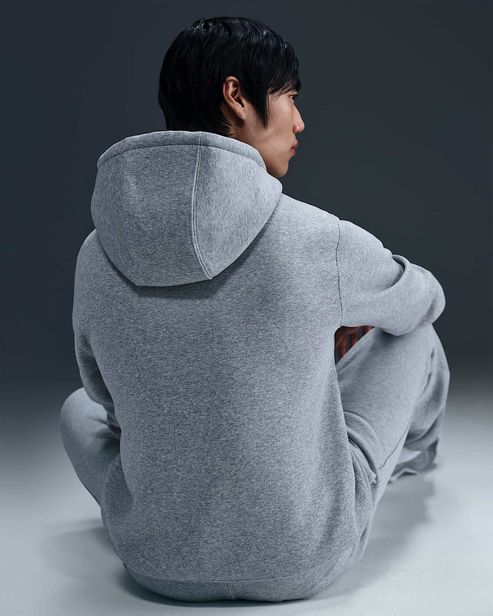 Club Felpa con cappuccio e zip a tutta lunghezza in fleece FN3861 063 NIKE