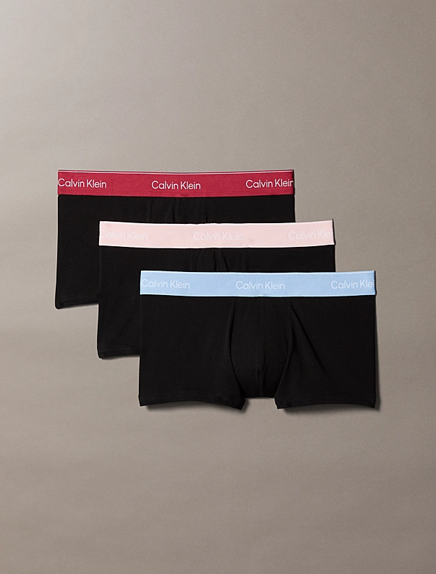 Boxer a vita bassa in confezione da 3 - Microfibre Stretch LV00NB4389 2VA CALVIN KLEIN