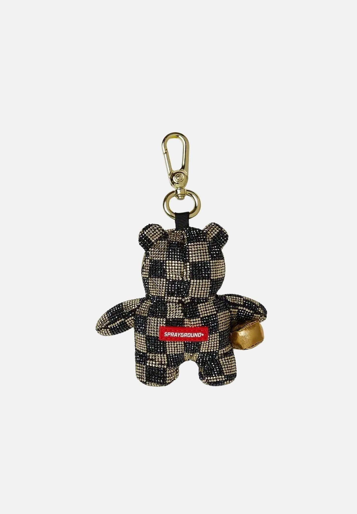 GOLD AND DANGEROUS BEAR KEYCHAIN 910K8350 NSZ SPRAYGROUND
