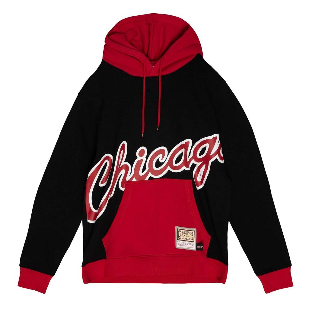 CHICAGO NBA BIG FACE HOODY 5.0 FPHD4352 CBUBLK MITCHELL&NESS
