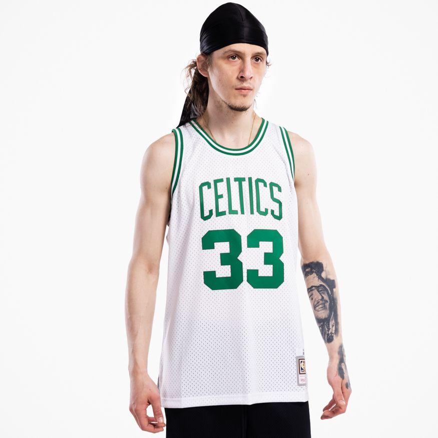 BOSTON CELTICS - LARRY BIRD SMJYGS18141 WHITE MITCHELL&NESS