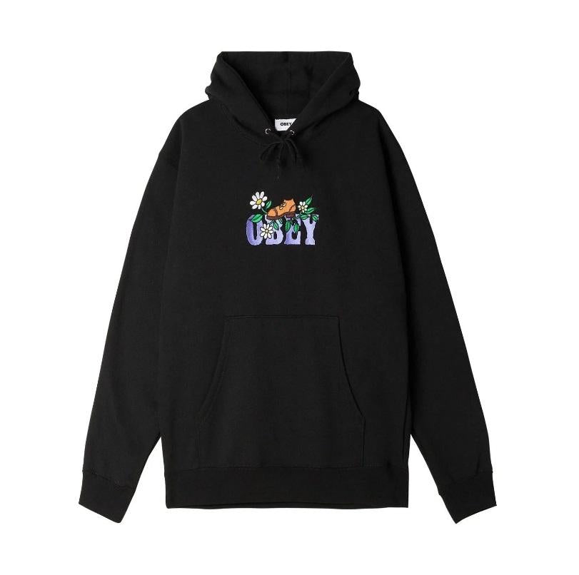 Obey step pullover hoodie 22UC000040 BLACK OBEY