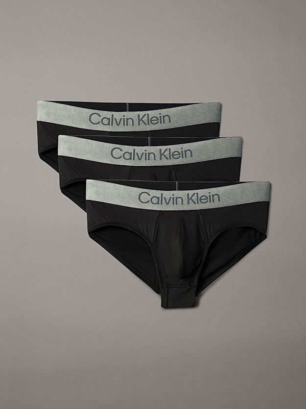 Slip con vestibilità a livello dei fianchi in confezione da 3 - Microfibre Stretch LV00NB4122 VSD CALVIN KLEIN