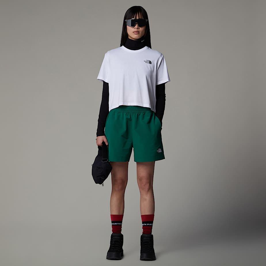 Simple Dome Cropped Slim tee NF0A87U4 FN41 THE NORTH FACE