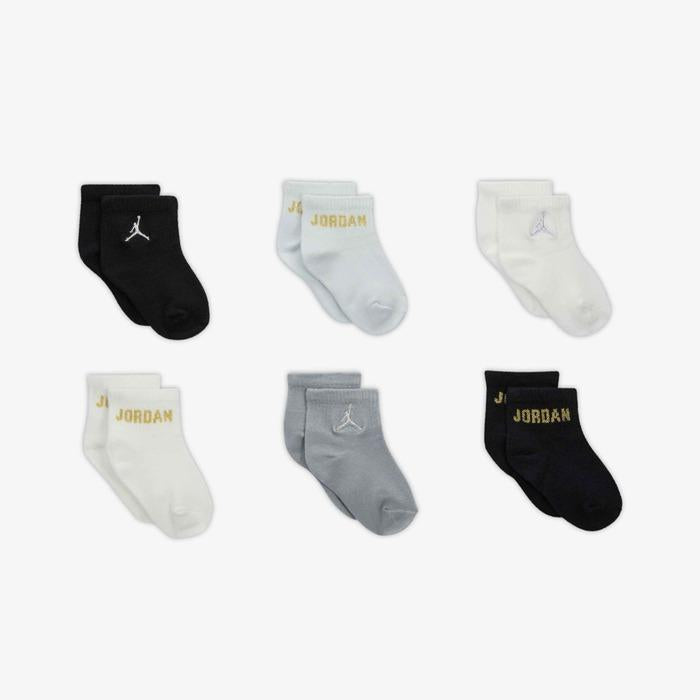 Jordan Everyday Essentials<BR/>Baby /Toddler Ankle Socks (6 Pairs) NJ0734 GOJ JORDAN