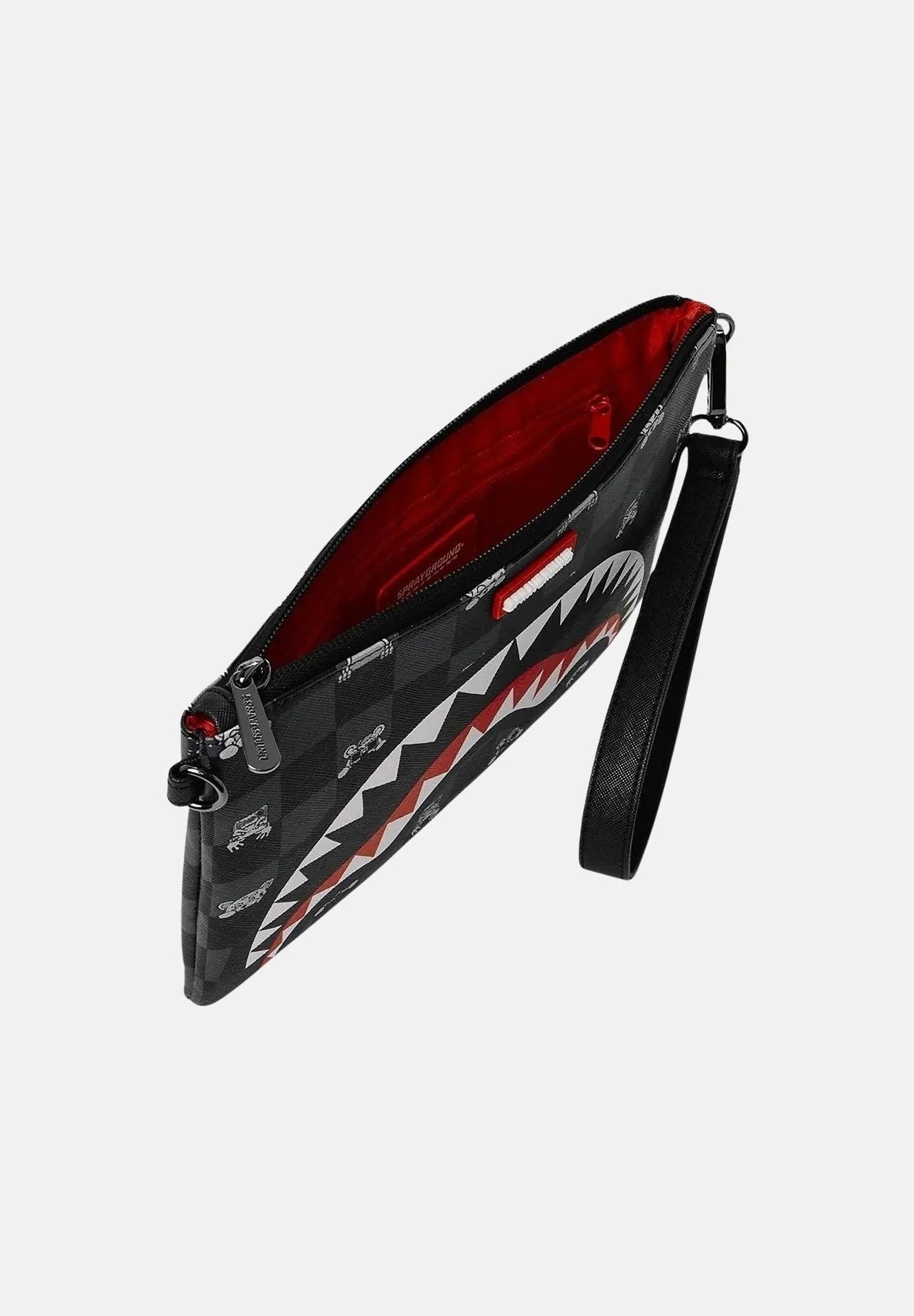 Gray Peeking Character Check CrossB. 910B8915NSZ UNI SPRAYGROUND